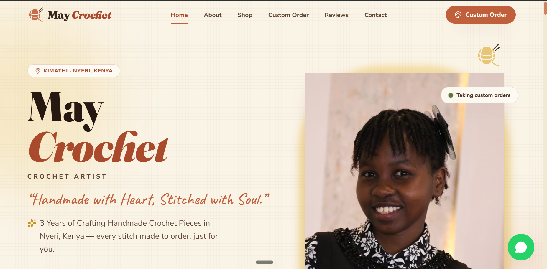 May Crochet website screenshot
