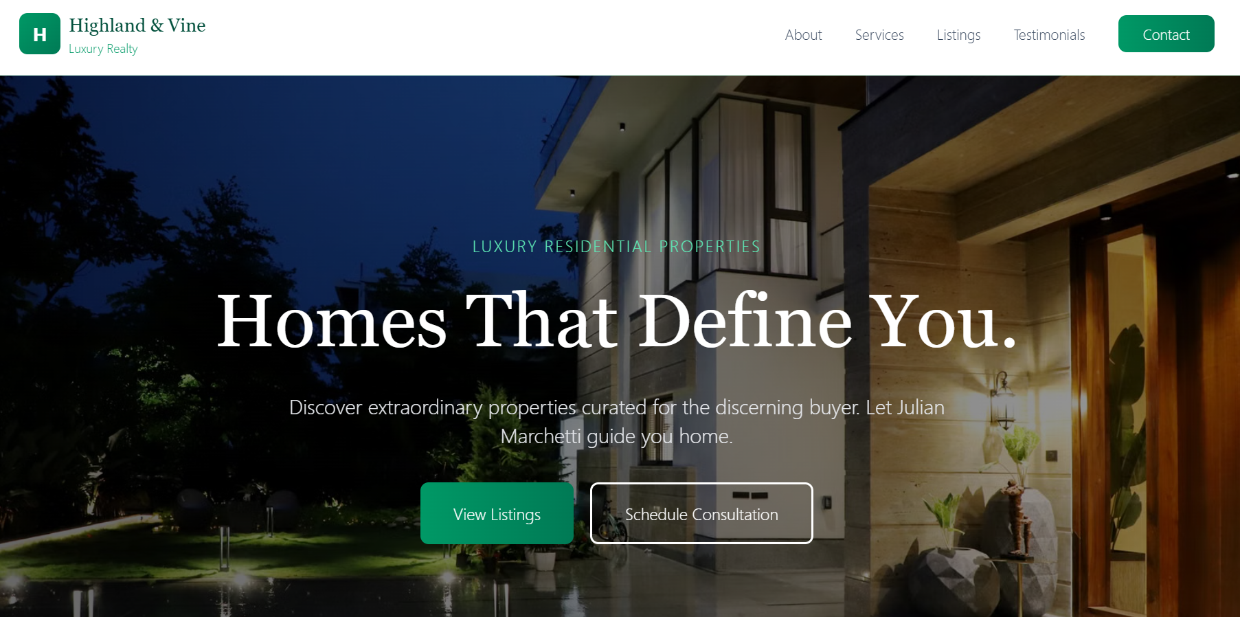 Meridian & Form Architects website screenshot